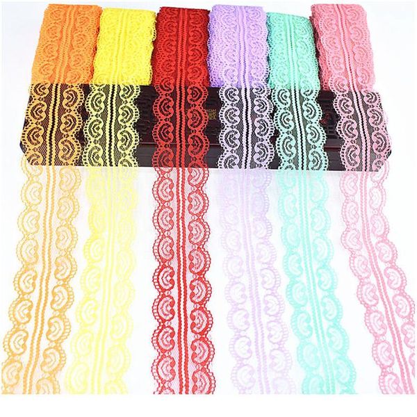 beautiful 10yards lace ribbon tape width 1.8cm african lace fabric diy jewelry/ clothing/wedding decorations/christmas l jlltqn, Pink;blue
beautiful 10yards lace ribbon tape width 1.8cm african lace fabric diy jewelry/ clothing/wedding decorations/christmas l jlltqn, Pink;blue