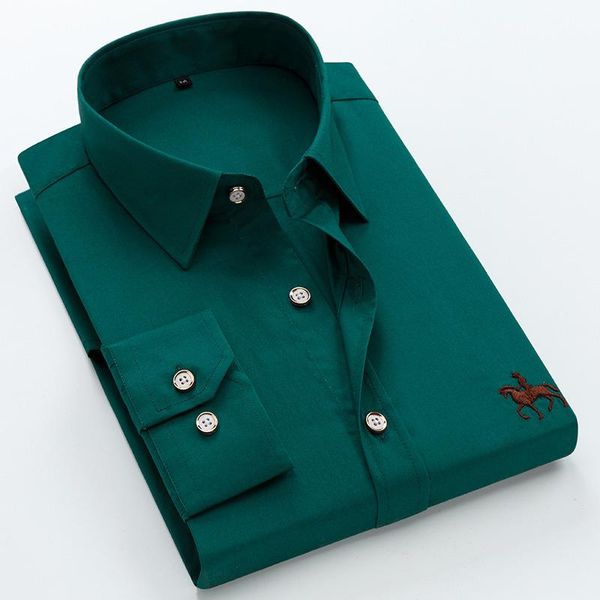 men's casual shirts men long sleeve nice embroidery full cotton smart casaual green black blue white shirt, White;black
men's casual shirts men long sleeve nice embroidery full cotton smart casaual green black blue white shirt, White;black