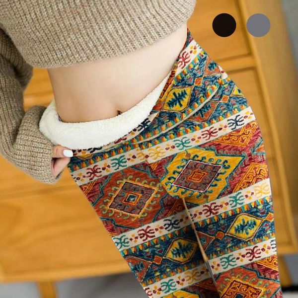 women's leggings geometric print winter warm thick high stretch lamb cashmere leggins waist skinny trousers long pants, Black
women's leggings geometric print winter warm thick high stretch lamb cashmere leggins waist skinny trousers long pants, Black