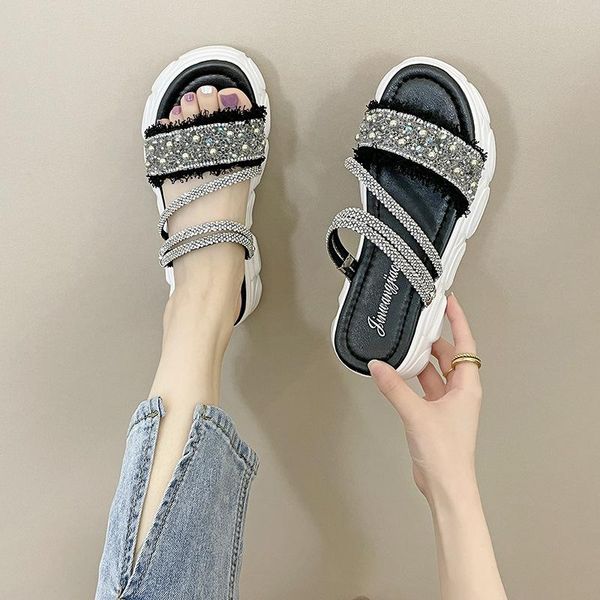 slippers shoes for girls ladies' low luxury slides slipers women platform cute designer summer 2021 scandals pu rome fabric fash, Black
slippers shoes for girls ladies' low luxury slides slipers women platform cute designer summer 2021 scandals pu rome fabric fash, Black