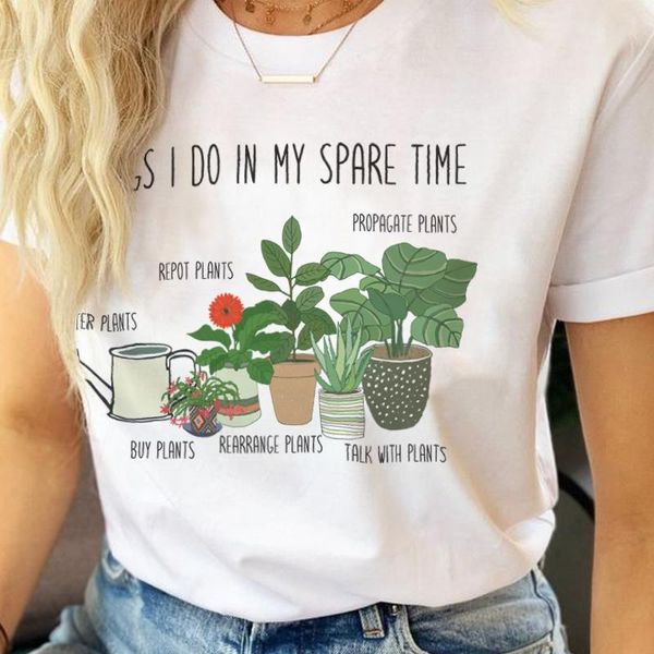 women's t-shirt garden plant print aesthetic t shirt summer fashion casual botanical woman graphic shirts funny cute ladies tees, White
women's t-shirt garden plant print aesthetic t shirt summer fashion casual botanical woman graphic shirts funny cute ladies tees, White