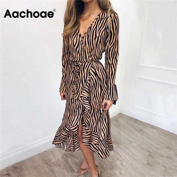 aachoae long dresses 2021 women zebra print beach bohemian maxi dress casual long sleeve v neck ruffles party dress vestidos y1006, Black;gray
aachoae long dresses 2021 women zebra print beach bohemian maxi dress casual long sleeve v neck ruffles party dress vestidos y1006, Black;gray
