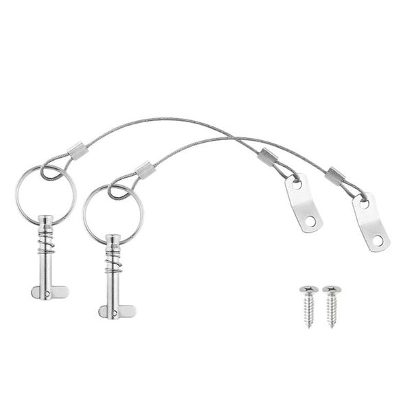 rafts/inflatable boats 2pcs 6.3mm 1/4 inch quick release pin with lanyard for boat bimini deck hinge 316 stainless steel marine hardware
rafts/inflatable boats 2pcs 6.3mm 1/4 inch quick release pin with lanyard for boat bimini deck hinge 316 stainless steel marine hardware