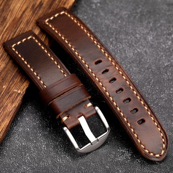 watch bands handmade leather watchband 20 22 24mm for men's soft bracelet made in half vintage italian calfskin strap, Black;brown
watch bands handmade leather watchband 20 22 24mm for men's soft bracelet made in half vintage italian calfskin strap, Black;brown