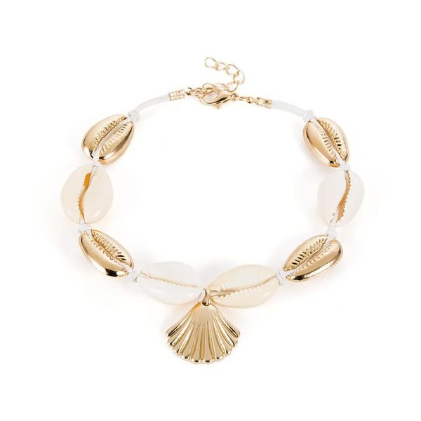anklets european and american creative beach vacation hand-woven pedicure female simple natural shell alloy scallop chain, Red;blue
anklets european and american creative beach vacation hand-woven pedicure female simple natural shell alloy scallop chain, Red;blue
