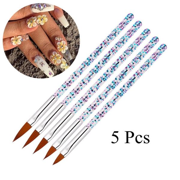 nail brushes 5pcs art brush tools set crystal handle acrylic uv gel carving glitter pen gradient manicure, Yellow
nail brushes 5pcs art brush tools set crystal handle acrylic uv gel carving glitter pen gradient manicure, Yellow