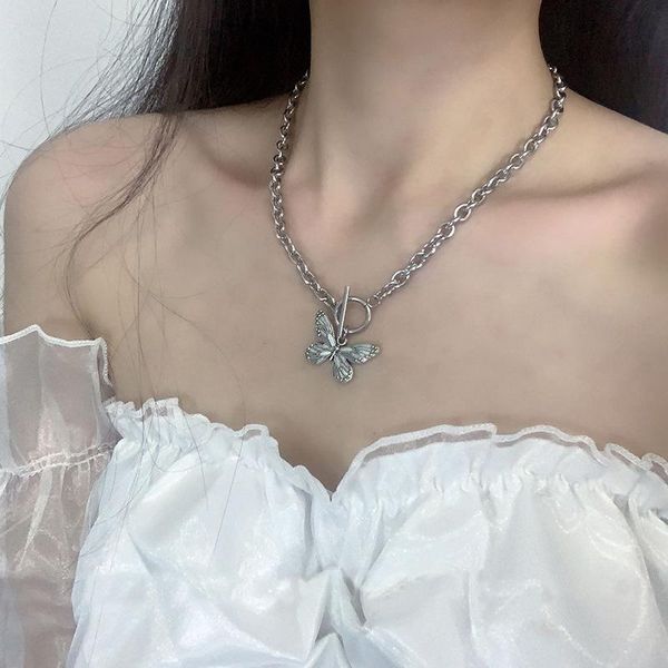 chains fashion retro hip hop street butterfly necklace design sense personality creative female vector jewelry wholesale, Silver
chains fashion retro hip hop street butterfly necklace design sense personality creative female vector jewelry wholesale, Silver