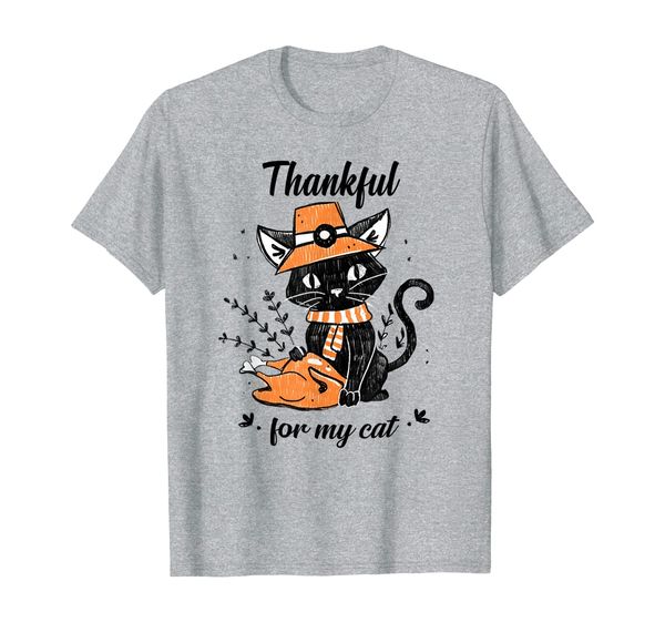 thankful for my cat gift for thanksgiving t-shirt, White;black
thankful for my cat gift for thanksgiving t-shirt, White;black