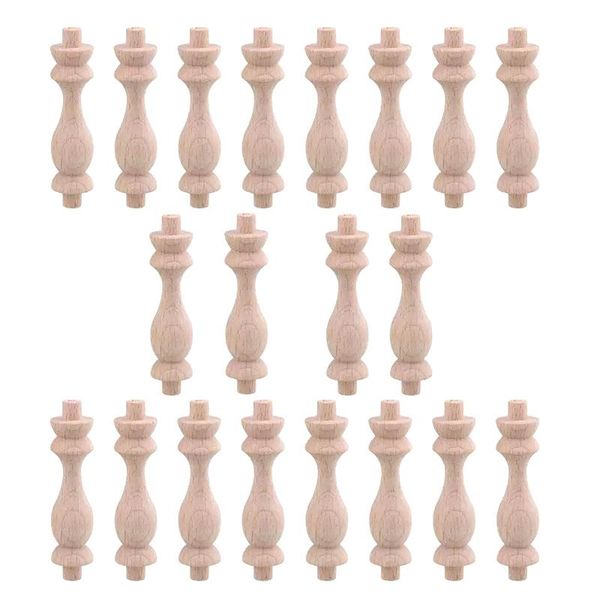 craft tools 20 pcs 7.6x1.8cm beech unpainted unfinished wood spindles baluster for home restaurant decor repair decoration
craft tools 20 pcs 7.6x1.8cm beech unpainted unfinished wood spindles baluster for home restaurant decor repair decoration