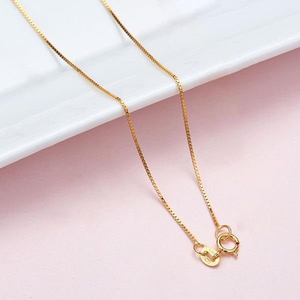 pendant necklaces sterling silver plated 24k gold very thin0 .8mm fine box chain necklace 16 inch women holiday beach statement jewelry coll
pendant necklaces sterling silver plated 24k gold very thin0 .8mm fine box chain necklace 16 inch women holiday beach statement jewelry coll