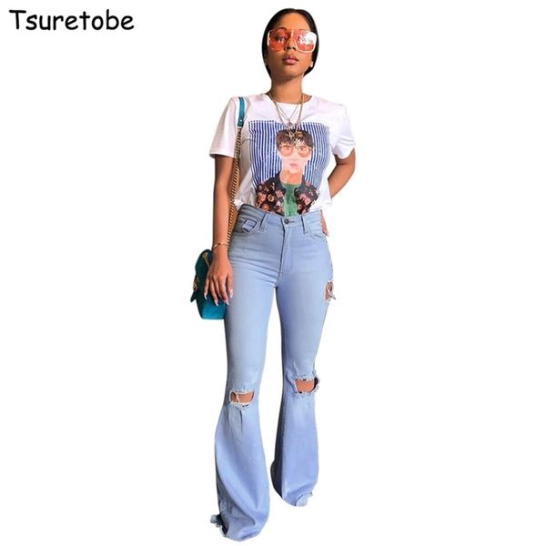 tsuretobe autumn bodycon flare ripped jeans women elastic high waist wide leg pants retro white jeans bell-bottoms jeans female 210202, Blue
tsuretobe autumn bodycon flare ripped jeans women elastic high waist wide leg pants retro white jeans bell-bottoms jeans female 210202, Blue