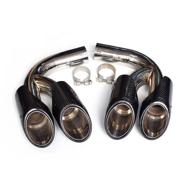 manifold & parts 1 pair stainless steel carbon fiber rear exhaust pipes muffler tail tip for 2021 car accessories
manifold & parts 1 pair stainless steel carbon fiber rear exhaust pipes muffler tail tip for 2021 car accessories