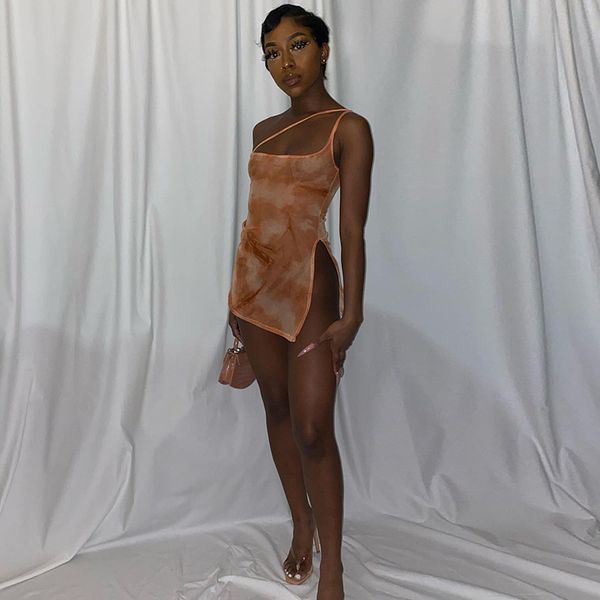 orange tie dye mesh assymetrical dress women club wear summer one shoulder high split micro mini dresses d82-bb10, Black;gray
orange tie dye mesh assymetrical dress women club wear summer one shoulder high split micro mini dresses d82-bb10, Black;gray