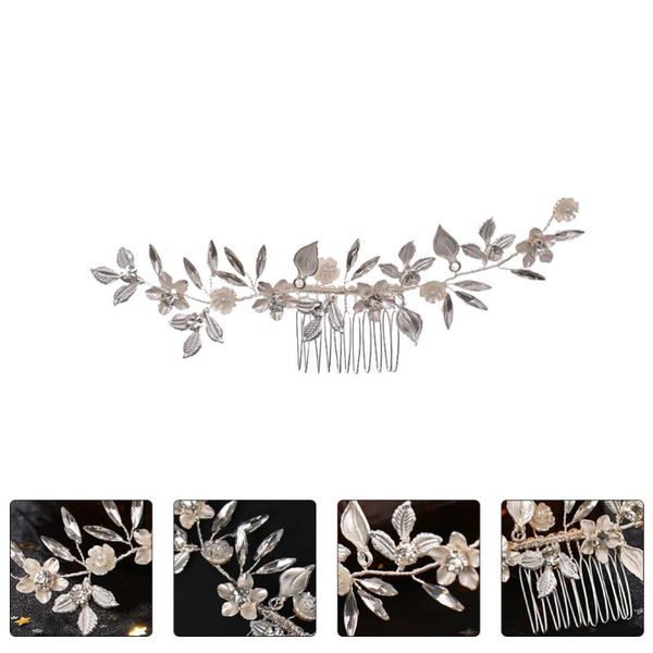 hair brushes wedding bride elegant headdress alloy accessory shiny rhinestone comb, Silver
hair brushes wedding bride elegant headdress alloy accessory shiny rhinestone comb, Silver