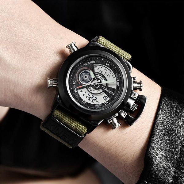 wristwatches military mens chronograph business quartz watch men army green nylon band digital watches relogio masculino para hombre clock, Slivery;brown
wristwatches military mens chronograph business quartz watch men army green nylon band digital watches relogio masculino para hombre clock, Slivery;brown