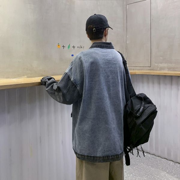 2021 spring and autumn men's fashion casual retro contrast denim jackets mens streetwear hip-hop bomber jacket men e5c0, Black;brown
2021 spring and autumn men's fashion casual retro contrast denim jackets mens streetwear hip-hop bomber jacket men e5c0, Black;brown