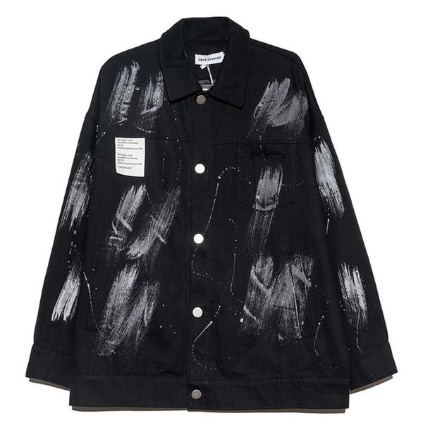 men's jackets men oversize paint printing long sleeve denim jacket hip hop hand-painted mens trends japanese male vintage clothing to, Black;brown
men's jackets men oversize paint printing long sleeve denim jacket hip hop hand-painted mens trends japanese male vintage clothing to, Black;brown
