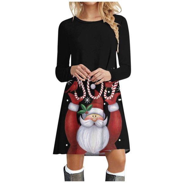 casual dresses christmas dress women clothing xmas santa claus print long sleeve o-neck ladies loose t-shirt mini swing, Black;gray
casual dresses christmas dress women clothing xmas santa claus print long sleeve o-neck ladies loose t-shirt mini swing, Black;gray