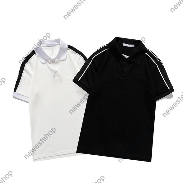 2021 summer new mens womens designer luxury t shirts embroidery letter striped sleeve cotton t-shirt casual polo tshirt tee casual top, White;black
2021 summer new mens womens designer luxury t shirts embroidery letter striped sleeve cotton t-shirt casual polo tshirt tee casual top, White;black