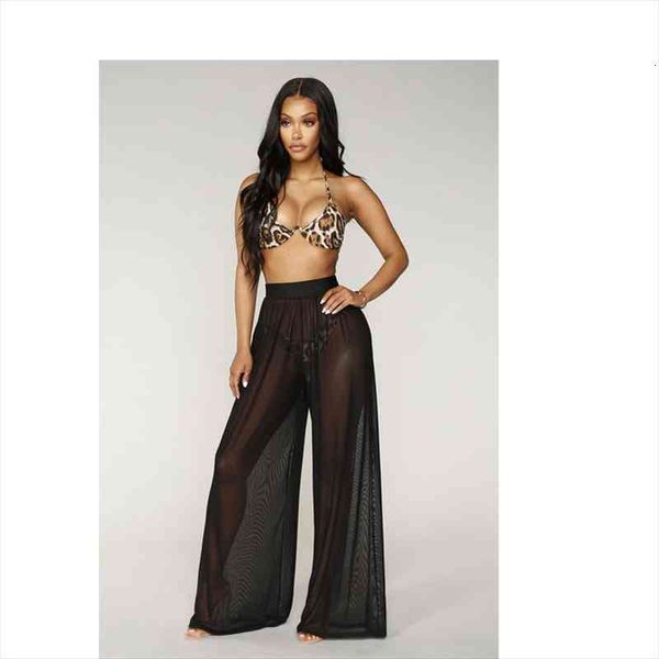 women lingerie pants see through boho wide leg high waist trousers beachwear long loose mesh sheer transparent clothing, Black;white
women lingerie pants see through boho wide leg high waist trousers beachwear long loose mesh sheer transparent clothing, Black;white