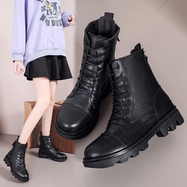 boots one yona 2021 winter women plush keep warm cross-tied round toe low heels square heel zipper, Black
boots one yona 2021 winter women plush keep warm cross-tied round toe low heels square heel zipper, Black