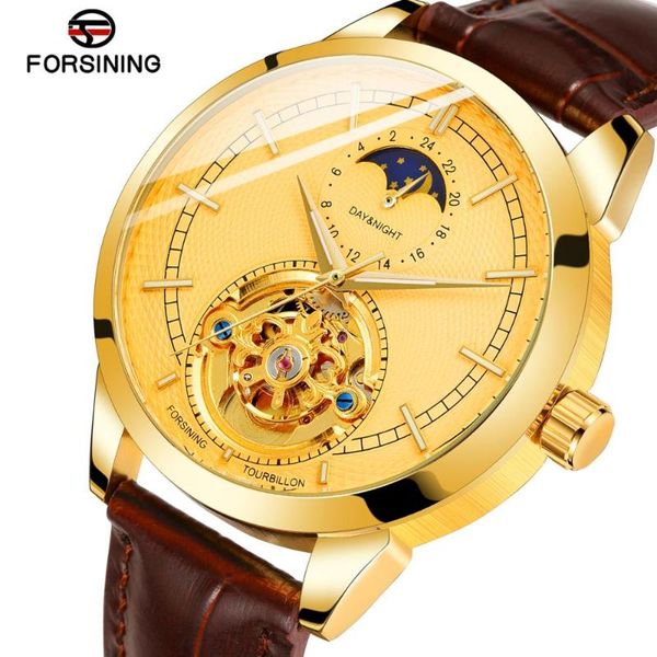forsining men's latest style mechanical automatic movement moon phase analog tourbillon dial watch with leather strap fsg8197m3, Slivery;brown
forsining men's latest style mechanical automatic movement moon phase analog tourbillon dial watch with leather strap fsg8197m3, Slivery;brown