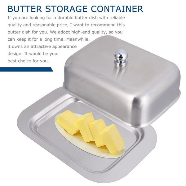 dishes & plates 1pc stainless steel butter storage container bread dessert cheese holder household tableware keep fresh tool
dishes & plates 1pc stainless steel butter storage container bread dessert cheese holder household tableware keep fresh tool