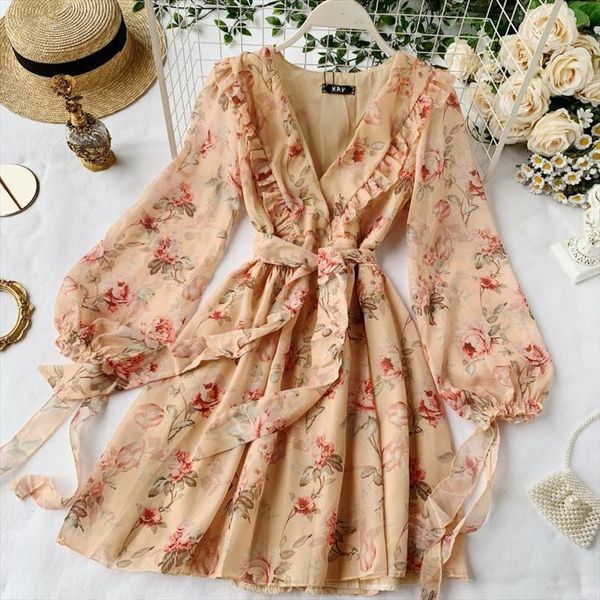 dress spring summer cyber celebrity women tank elegant ins puff sleeve ruffled v neck bow lacing floral chiffon ml865, White
dress spring summer cyber celebrity women tank elegant ins puff sleeve ruffled v neck bow lacing floral chiffon ml865, White