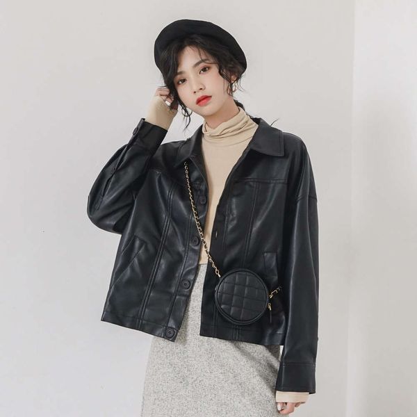 2021autumn and winter 2020 new korean version net red matching coat is versatile, loose bf style, handsome leather jacket, women's fash, Black
2021autumn and winter 2020 new korean version net red matching coat is versatile, loose bf style, handsome leather jacket, women's fash, Black