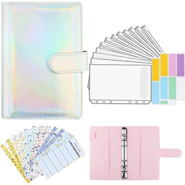 gift wrap a6 pu leather binder sleeve, with 12 pockets, 6 ring budget binders, money-saving cash envelope system
gift wrap a6 pu leather binder sleeve, with 12 pockets, 6 ring budget binders, money-saving cash envelope system