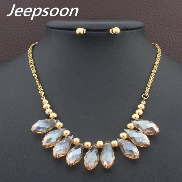 earrings & necklace est fashion stainless steel jewelry romantic gold color necklace+ sets for women and girls seufbabi, Silver
earrings & necklace est fashion stainless steel jewelry romantic gold color necklace+ sets for women and girls seufbabi, Silver