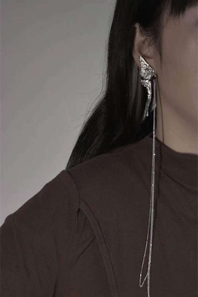hbp fashion french black fairy cool long butterfly asymmetric design minority tassel female earrings, Silver
hbp fashion french black fairy cool long butterfly asymmetric design minority tassel female earrings, Silver