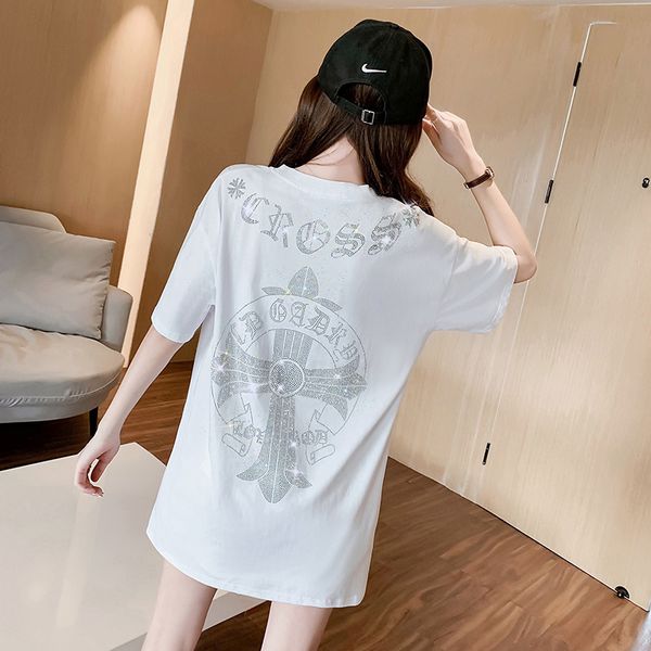 factory ch 2021 spring summer short sleeve heavy industry diamond sanskrit cross black and white t-shirt women's mid flh6
factory ch 2021 spring summer short sleeve heavy industry diamond sanskrit cross black and white t-shirt women's mid flh6