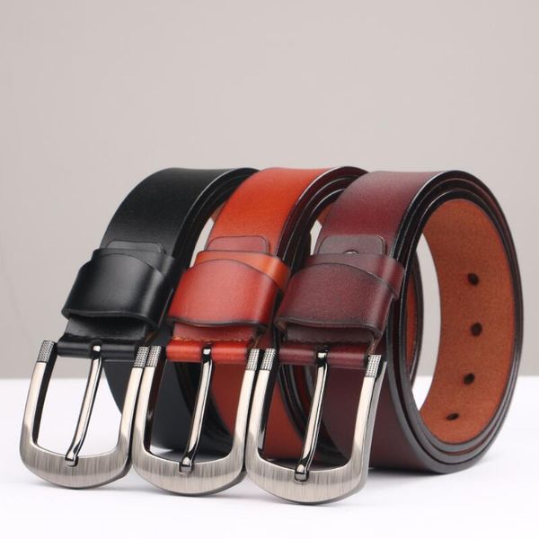 belts men's genuine leather dress belt cow luxury strap male for men fashion classice vintage pin buckle gh1, Black;brown
belts men's genuine leather dress belt cow luxury strap male for men fashion classice vintage pin buckle gh1, Black;brown