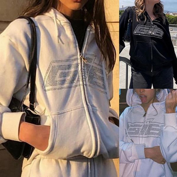 women's hoodies & sweatshirts fashion rhinestone zipper oversized e-girl vintage solid letter long sleeve black autumn outfits
women's hoodies & sweatshirts fashion rhinestone zipper oversized e-girl vintage solid letter long sleeve black autumn outfits