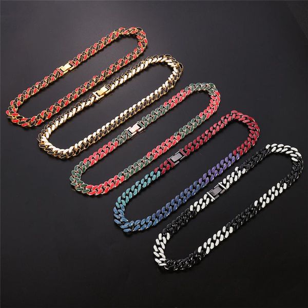 chokers goth necklace 2021 hip hop chain 13mm heavy rhombus cuban chains enamel & bracelets party rock jewelry, Golden;silver
chokers goth necklace 2021 hip hop chain 13mm heavy rhombus cuban chains enamel & bracelets party rock jewelry, Golden;silver