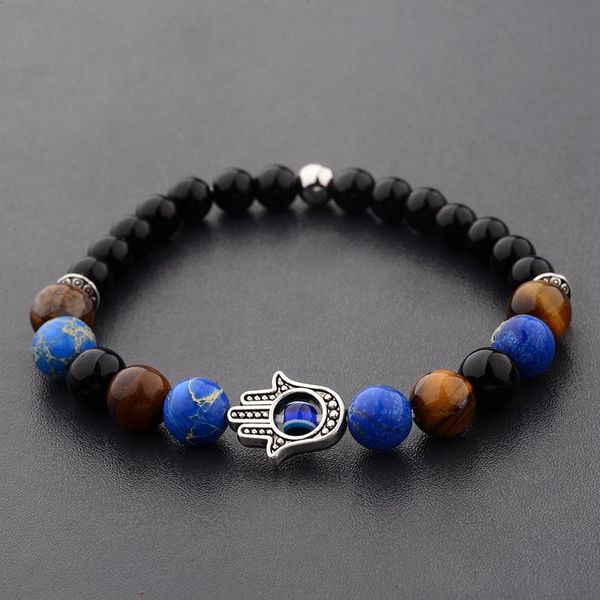 beaded, strands 10 styles design hand shape imperial stone beads bracelet for women evil eye tiger men jewelry ab233, Black
beaded, strands 10 styles design hand shape imperial stone beads bracelet for women evil eye tiger men jewelry ab233, Black