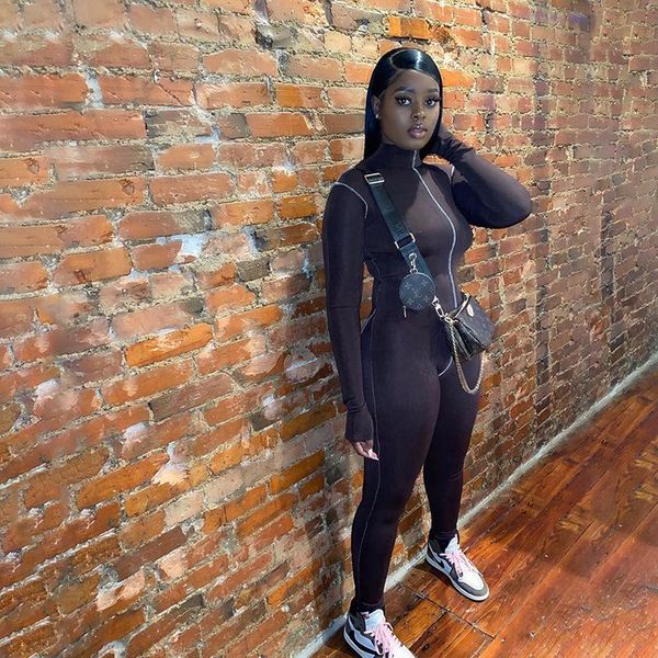 women's jumpsuits & rompers 2021 autumn cool reverse wear design for women winter one piece outfit activewear sportwear street style, Black;white
women's jumpsuits & rompers 2021 autumn cool reverse wear design for women winter one piece outfit activewear sportwear street style, Black;white