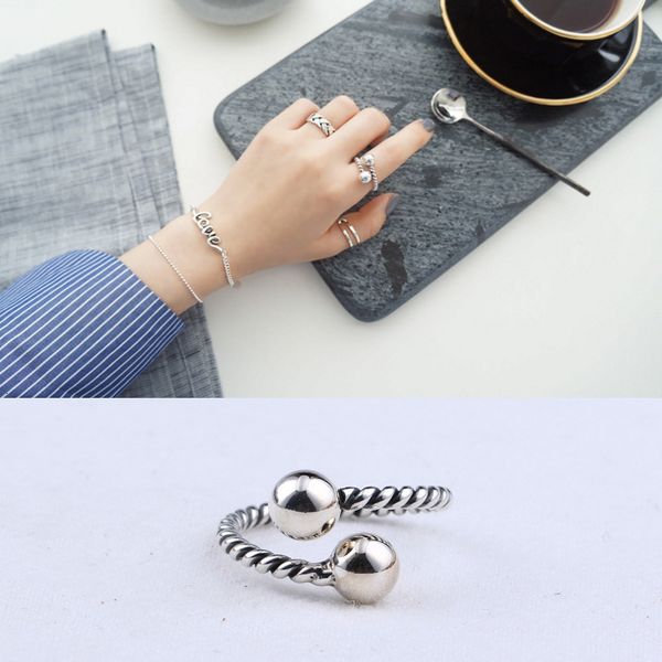 tyj074 hanfeng us s925 sterling silver make old thai silver mahua double round bead ring female
tyj074 hanfeng us s925 sterling silver make old thai silver mahua double round bead ring female