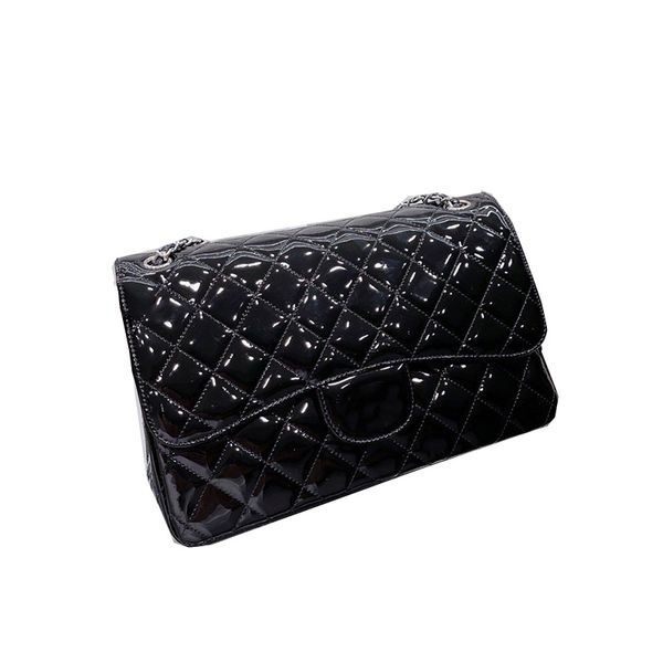 2022maxi jumbo quilted patent leather bags shiny classic double flap totes rectangle luggage silver metal hardware matelasse cha
2022maxi jumbo quilted patent leather bags shiny classic double flap totes rectangle luggage silver metal hardware matelasse cha