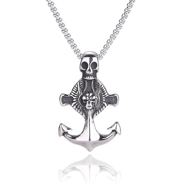 pendant necklaces stainless steel anchor skull men link chain pendants punk rock hip hop unique for male boy trendy jewelry gift sp0852, Silver
pendant necklaces stainless steel anchor skull men link chain pendants punk rock hip hop unique for male boy trendy jewelry gift sp0852, Silver
