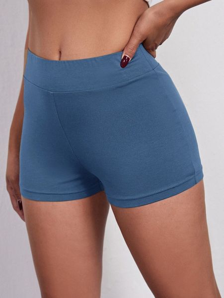 solid biker shorts s5yc#, Black 
solid biker shorts s5yc#, Black