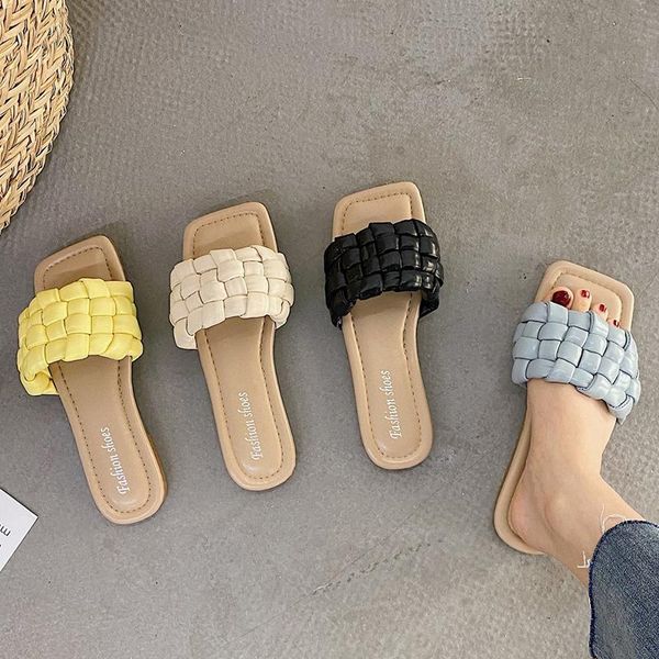 slippers brand women weave flat open toe sandals vogue design leisure shoes charm office flip flop, Black
slippers brand women weave flat open toe sandals vogue design leisure shoes charm office flip flop, Black