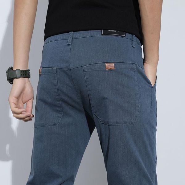 men's pants trendy fashion thin business casual 2021 spring and summer stretch straight trousers male high-end brand clothes, Black
men's pants trendy fashion thin business casual 2021 spring and summer stretch straight trousers male high-end brand clothes, Black