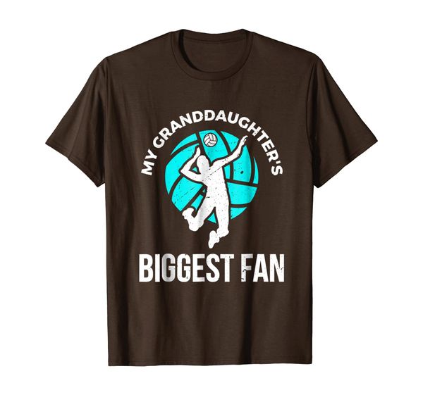 girls volleyball t-shirt for grandmas and grandpas, White;black
