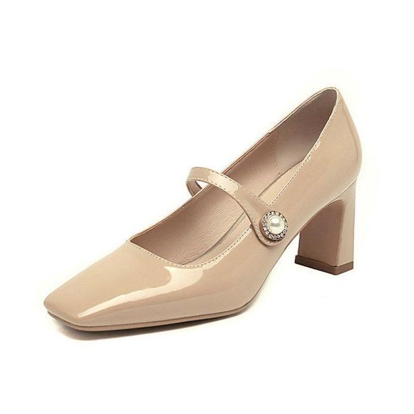 dress shoes 2021 classic high heeled women pumps summer spring office lady square toe woman size 41 42 43, Black
dress shoes 2021 classic high heeled women pumps summer spring office lady square toe woman size 41 42 43, Black