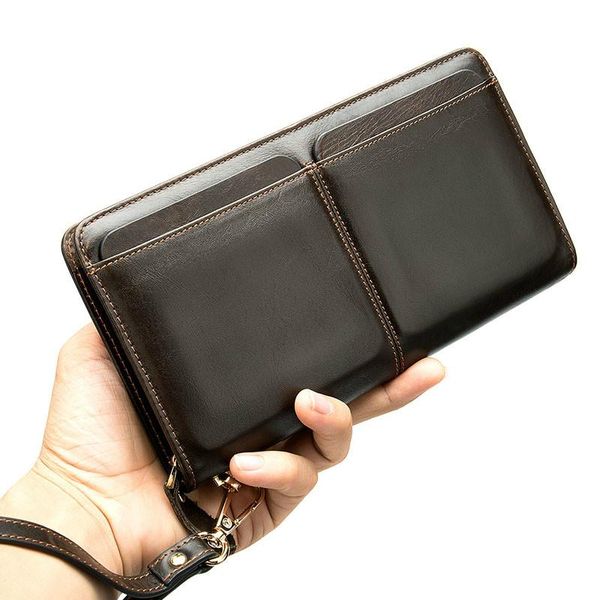 wallets genuine leather with coin pocket long zipper purse for men clutch business male wallet vintage large, Red;black
wallets genuine leather with coin pocket long zipper purse for men clutch business male wallet vintage large, Red;black