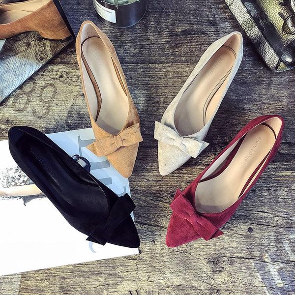 dress shoes 2021 spring and autumn low heel korean style single women's bow shallow mouth pointed all-match gentle, Black
dress shoes 2021 spring and autumn low heel korean style single women's bow shallow mouth pointed all-match gentle, Black