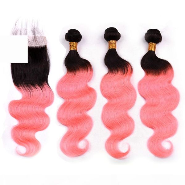 brazilian human hair #1b rose gold ombre body wave 3bundles and closure ombre pink wavy weave wefts black roots with 4x4 lace closure, Black;brown
brazilian human hair #1b rose gold ombre body wave 3bundles and closure ombre pink wavy weave wefts black roots with 4x4 lace closure, Black;brown