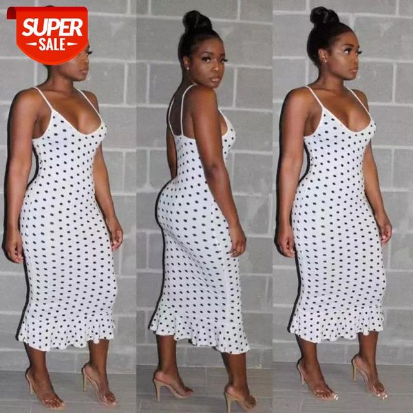 elegant white spaghetti strap polka-dot mermaid hem summer pencil midi dress women slim bodycon lady bandage ruffle dresses #wx7t, Black;gray
elegant white spaghetti strap polka-dot mermaid hem summer pencil midi dress women slim bodycon lady bandage ruffle dresses #wx7t, Black;gray